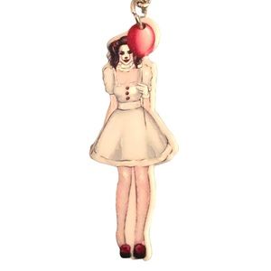 Girl Clown Keychains